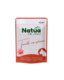 NATUA Natural Tuniak s lososom v želé pre mačky 70 g