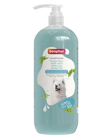 BEAPHAR Shampoo White Coat 1 l šampón pre bielu a svetlú srsť pre psov