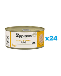 APPLAWS Kitten Chicken Breast mokra karma dla kociąt kurczak w galaretce 24x70 g