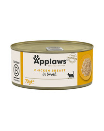 APPLAWS Cat Adult in Broth puszka w bulionie 70 g dla dorosłych kotów