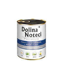 DOLINA NOTECI Prémiová zmes chutí bohatá na tresku s brokolicou a hus so zemiakmi 24x800g