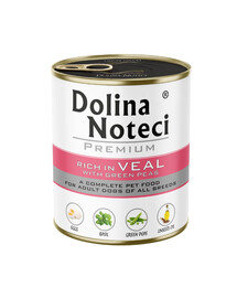 DOLINA NOTECI Premium Bohatá na teľacine so zeleným hráškom 800 g