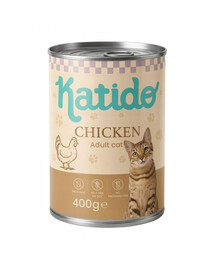 KATIDO Adult Cat Chicken 400 g kurča s olejom z lososa pre mačky