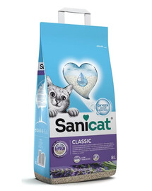 SANICAT Classic Lavender 8 l minerálny piesok pre mačky s vôňou levandule