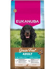 EUKANUBA Grain Free Adult Venison 12 kg bezobilná krmiva pre psov s jeleňom