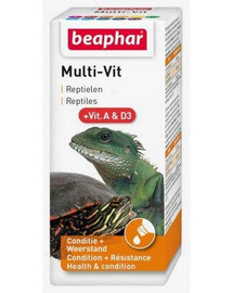 BEAPHAR Multi-Vit vitamínový doplnok pre korytnačky pre plazy 20 ml
