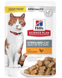 HILL'S Science Plan Feline Sterilised Cat Chicken 85 g