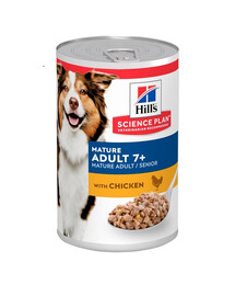 HILL'S Science Plan Canine Mature Adult Chicken 6x370 g pre staršie psy s kuracím mäsom