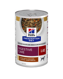HILL'S Prescription Diet Canine i/d Digestive Care Stew s kuracím mäsom a zeleninou 6x354 g v konzerve