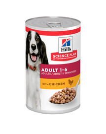 HILL'S Science Plan Canine Adult Chicken 12x370 g pre dospelých psov s kuracím mäsom
