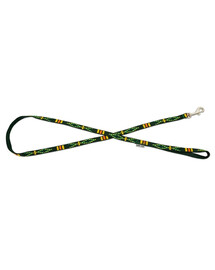 BARRY KING Vodítko pre psa s etnickým vzorom 10mm/120cm zelené