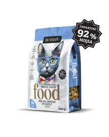 DR MALOU Lyofilizovaná strava Kačica s jahňacím 1 kg suché krmivo pre mačky