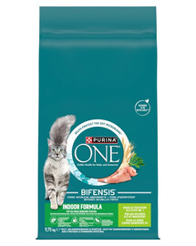 PURINA ONE Bifensis Indoor Formula Cat Turkey and Wheat 9,75 kg krmivo s morčacím mäsom a pšenicou pre mačky, ktoré bývajú v interiéri