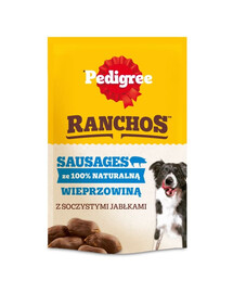 PEDIGREE Ranchos Sausages 100% bravčové 60g prírodné maškrty pre psov