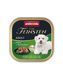 ANIMONDA Vom Feinsten v omáčke pre dospelých psov s kuracím a králičím mäsom 150 g mokré krmivo v omáčke