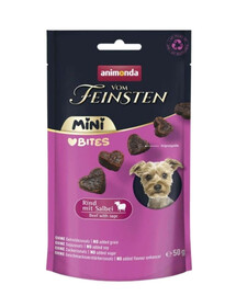 ANIMONDA Vom Feinsten Mini Bites hovädzie so šalviou 50g maškrty pre malé psy