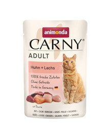 ANIMONDA Carny Adult Pouch Kuracie a losos 85g mokré krmivo pre mačky