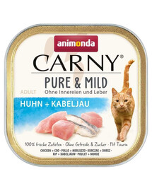 ANIMONDA Carny Pure & Mild kuracie a treska 100g mokré krmivo pre mačky