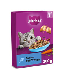 WHISKAS Adult s chutným tuniakom 300 g suchá strava pre mačky