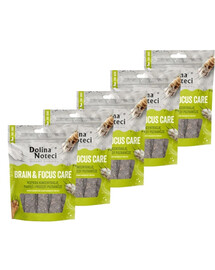 DOLINA NOTECI Smart Chews Brain & Focus Care 5x100g kognitívna podpora, sušené maškrty pre psov
