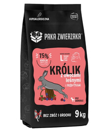PAKA ZWIERZAKA Králik s lesnými plodmi L 9 kg suché krmivo pre veľkých psov