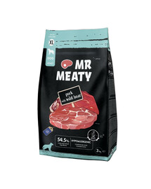 MR MEATY Dog Pork with Wild Boar XL 3 kg bravčové mäso s diviakom, suché krmivo pre psov