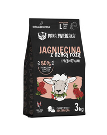 PAKA ZWIERZAKA Jahňacina a divoká ruža Puppy pre šteniatá L 3 kg