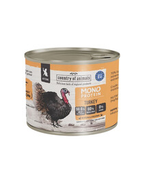 COUNTRY OF ANIMALS Kittens Monoprotein Turkey 200g morčacie, konzerva pre mačiatka
