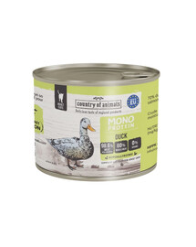 COUNTRY OF ANIMALS Cat Monoprotein Duck 200g kačka, konzerva pre mačky