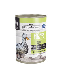 COUNTRY OF ANIMALS Cat Monoprotein Duck 400g kačica, konzerva pre mačky