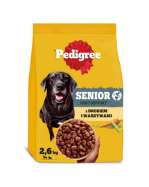 PEDIGREE Senior s hydinou a zeleninou 2,6 kg suché krmivo pre starších psov