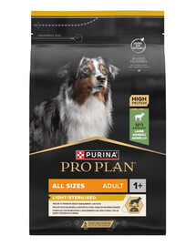 PURINA PRO PLAN Adult Light/Sterilised Bohatá s Jahňacím mäsom 3 kg krmivo pre psov po sterilizácii