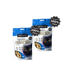 DR MALOU Mäsové kocky 100% lyofilizovaného mäsa tuniaka 2x50g maškrty pre mačky