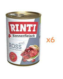 RINTI Kennerfleisch Konina 6x400 g mokré krmivo pre psov
