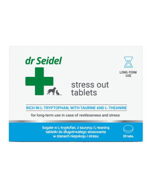 DR SEIDEL Stress Out Tablety 10 tabliet Na stres pre psa alebo mačku