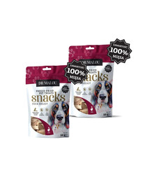 DR MALOU Mäsové kocky 100% lyofilizovanej kačacej prsnej 2x50g maškrty pre psov