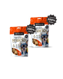 DR MALOU Mäsové kocky 100% lyofilizovaného mäsa lososa 2x50g maškrty pre psov