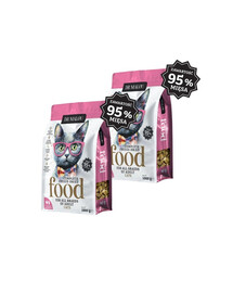 DR MALOU Lyofilizovaná strava Kurča s kuracími srdcami 2x1 kg suchá strava pre mačky