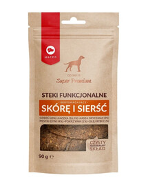 MACED Functional Steaks Losos a kačica 90g pochúťky podporujúce pokožku a srsť
