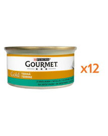 GOURMET Zlatá králičia paštéta pre mačky 12x85 g