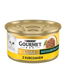 GOURMET Gold Adult Succulent Delights s kuracím mäsom 24x85g