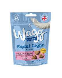 Wagg Kąski Light 0.125kg maškrty s morčacím mäsom a ryžou pre psov