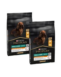 PURINA PRO PLAN Small & Mini Adult Light/Sterilised Rich in Chicken 2x7 kg suché krmivo pro sterilizované psy malých plemen