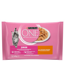 PURINA ONE Junior kuracie 4x85g