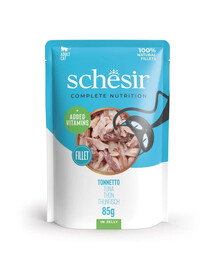 SCHESIR Tuniak v želé pre mačky 6x85 g