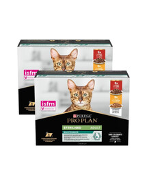 PURINA PRO PLAN Sterilised Maintenance Hovädzina a kurča Multipack 20x85g mokrá strava pre mačky po sterilizácii