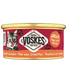 VOSKES Jelly Tuna with Shrimp 85 g tuňák s krevetou v želé, doplnková strava pre mačky