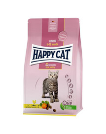 HAPPY CAT Junior Farm Poultry 4 kg hydina, krmivo pre mačiatka vo veku 4-12 mesiacov