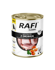 RAFI Classic s hydinovým mäsom 800 g mokré krmivo pre psov