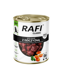 RAFI Classic s divinou 800 g mokré krmivo pre psov